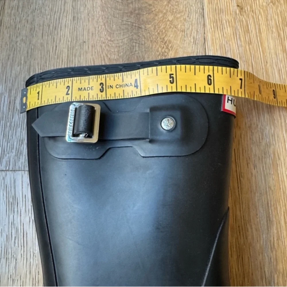 🔥NEW🔥HUNTER 🔥sz 8 BLACK Shorts Toure Rubber rain garden boots price firm!